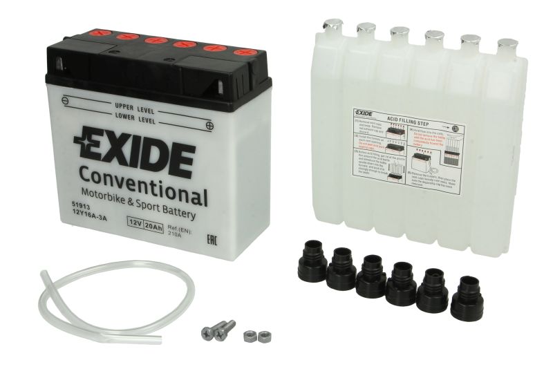 EXIDE startovací baterie  (12Y16A-3A, 12Y16A-3A, 4997, 61 21 2 346 800, 12Y16A-3A, 51814, 12Y16A-3A, 61212346800)