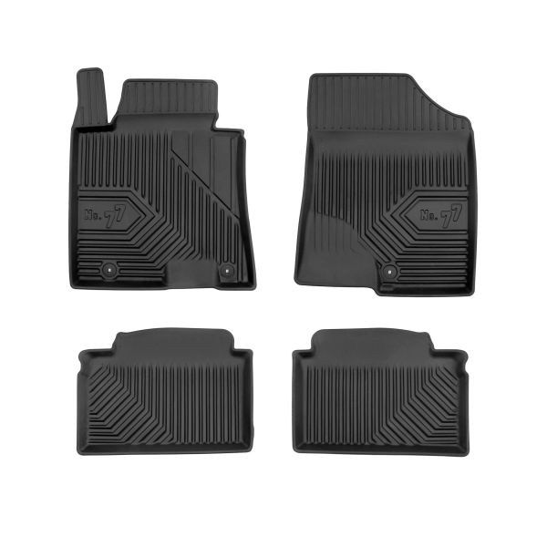 Set 5 covorase auto HYUNDAI i30 Hatchback Van (GDE) din 2012-2019, cu covoras tunel median, cauciuc, 4x Stickere auto cu HYUNDAI