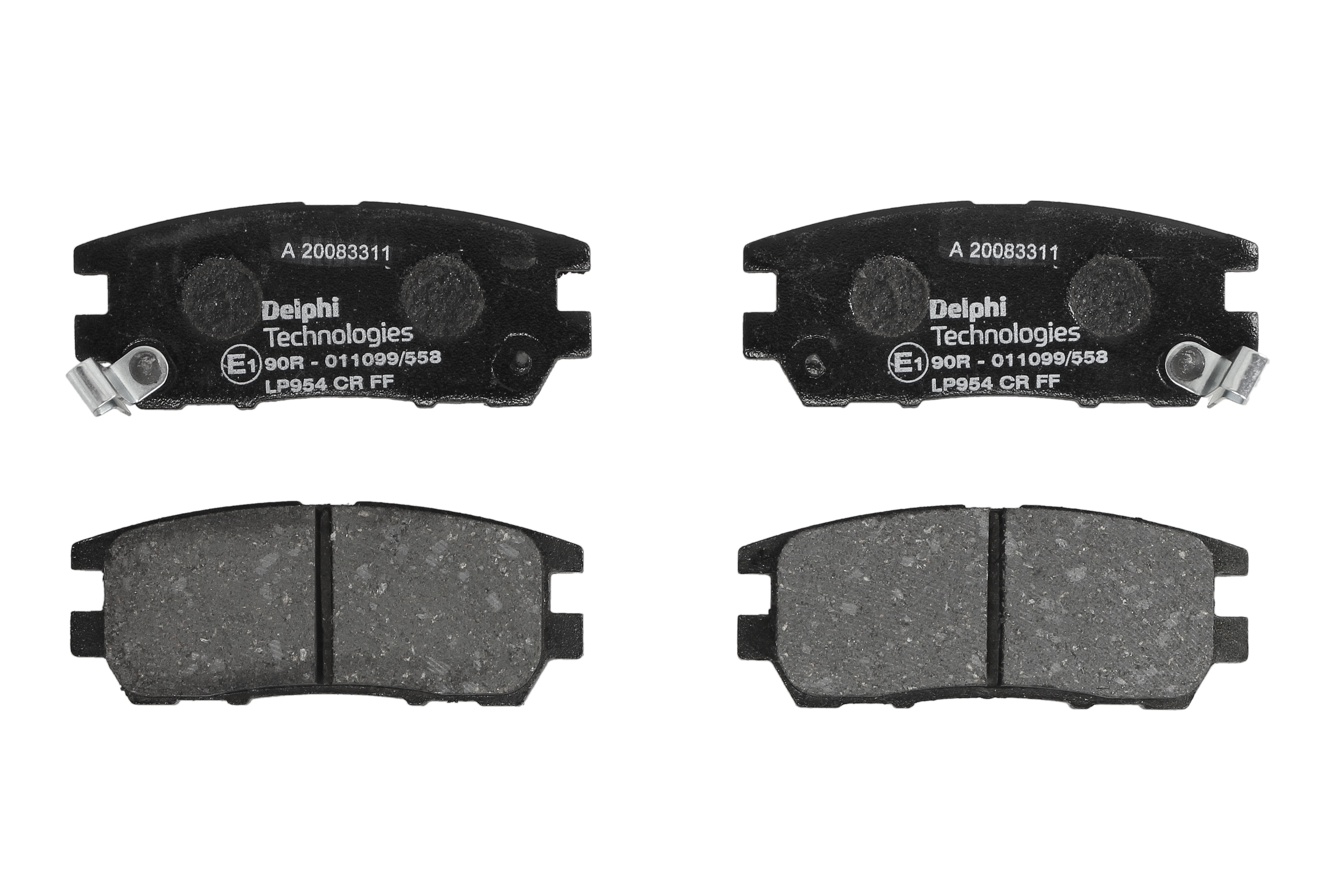Комплект гальмівних колодок задн , MITSUBISHI DELICA / SPACE GEAR, ECLIPSE III, ECLIPSE IV, L400, PAJERO CLASSIC, PAJERO I, PAJERO II, PAJERO SPORT I, SIGMA 2.0-3.8 10.86-