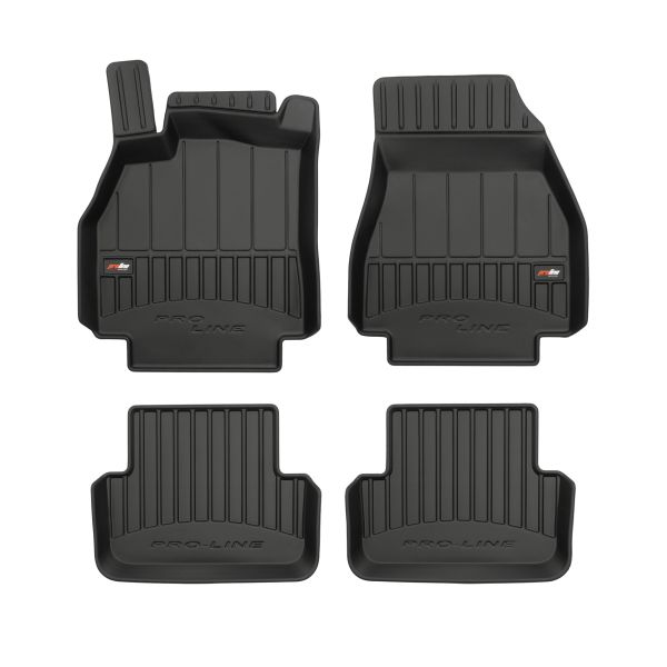 Set Covorase Auto Si Tavita Portbagaj RENAULT MEGANE II Estate Van (KM_) din 2003-2009, Cauciuc, Protectie Porbagaj, 4x Stickere auto cu RENAULT