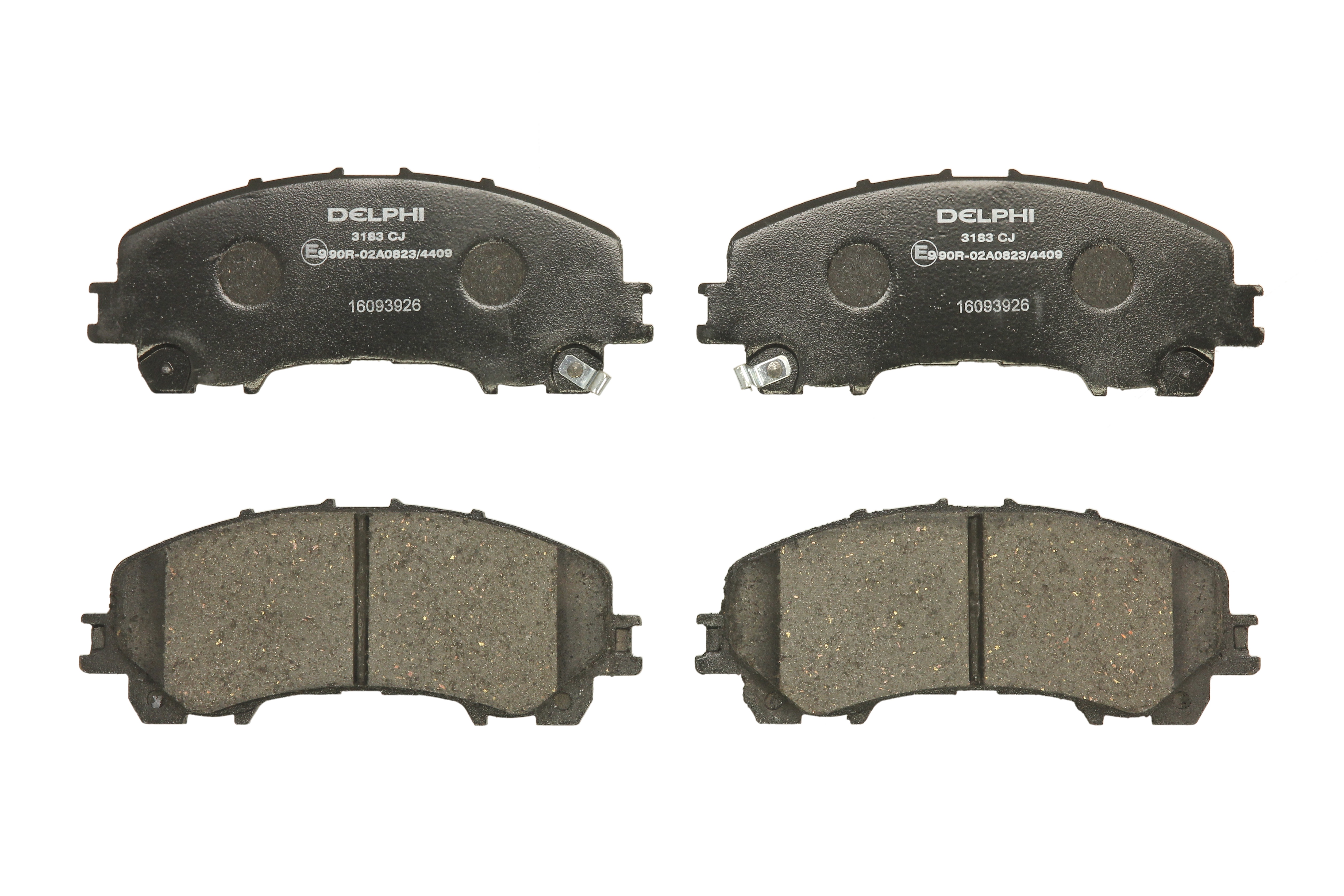 Комплект гальмівних колодок передн , INFINITI Q50, Q60, QX50 II, NISSAN ALMERA, X-TRAIL, X-TRAIL III, RENAULT KOLEOS II 1.3-3.5H 10.11-