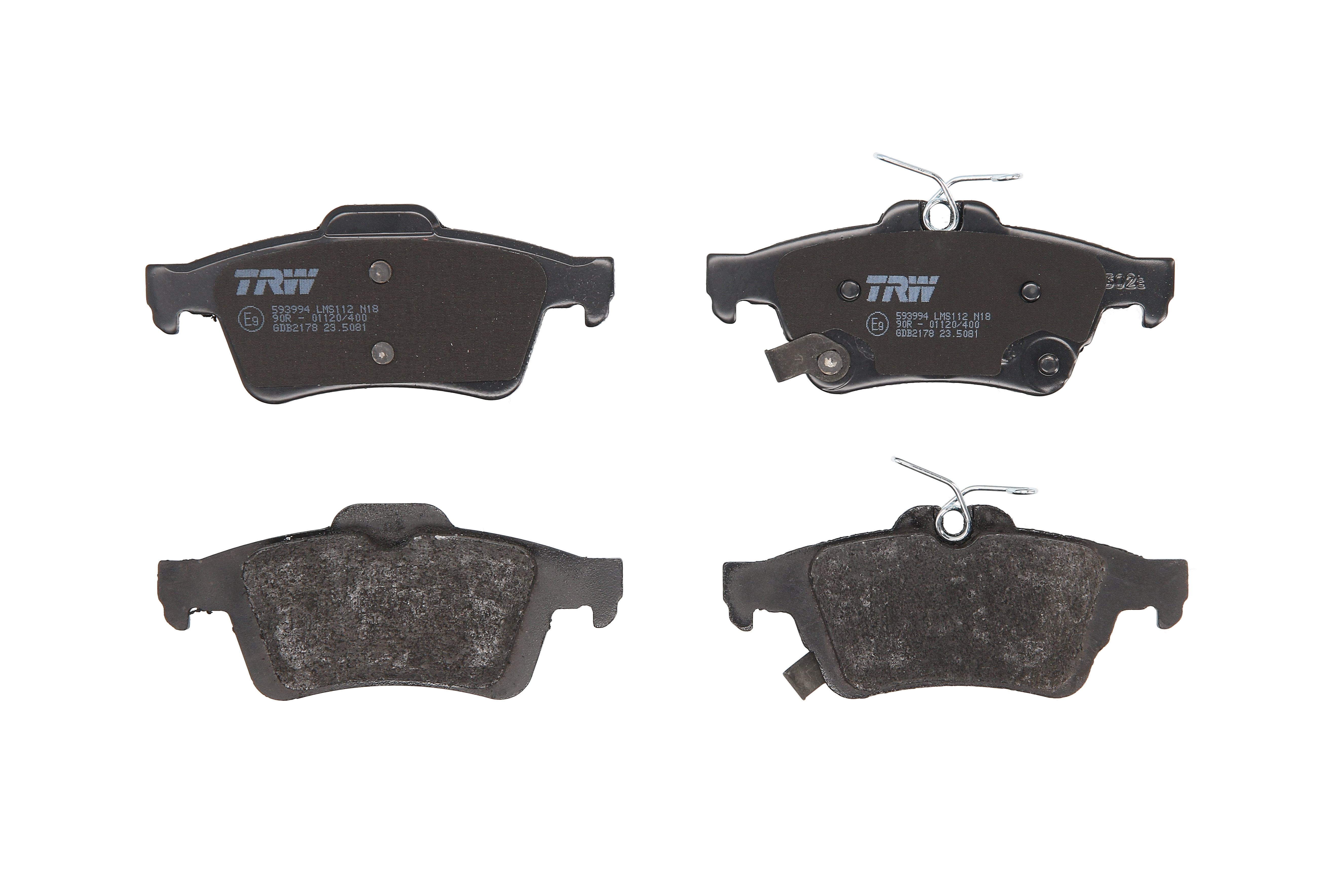 Комплект гальмівних колодок задн , CADILLAC CTS, FORD FOCUS III, FOCUS IV, KUGA III, NISSAN PRIMERA 1.5-3.6 12.01-