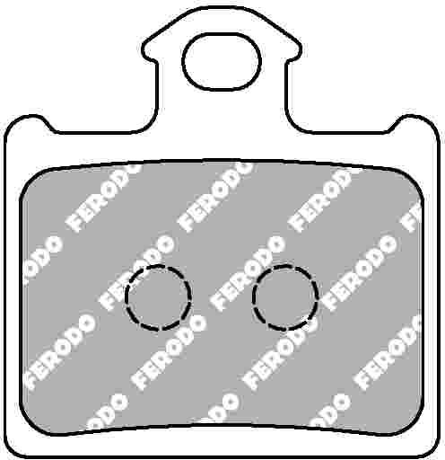 FERODO sada brzdových destiček, kotoučová brzda HUSQVARNA CR 65 11-13, TC 85 BW 14-23, KTM FREERIDE 250R, 350, 350E, 250F 12-20, SX 85 BW 13-20 (FDB2257)