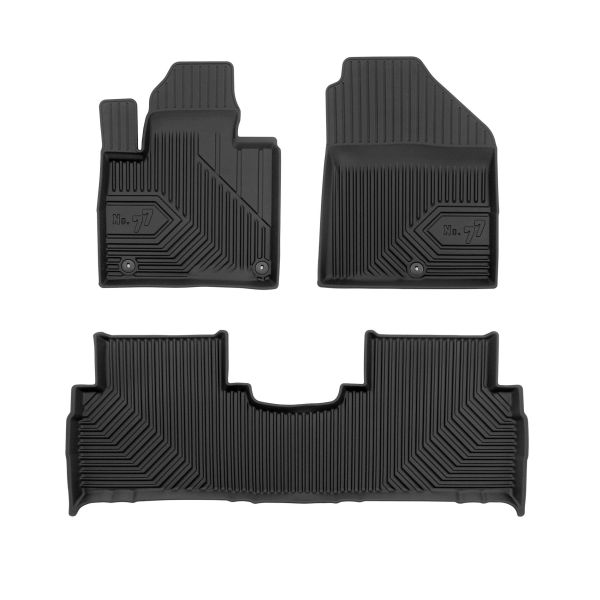 Set Covorase Auto Si Tavita Portbagaj KIA SORENTO III (UM) din 2015-2020, Cauciuc, Protectie Porbagaj, 4x Stickere auto cu KIA