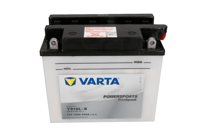 VARTA startovací baterie KAWASAKI GPZ 1100 (UNI TRAK) 83-85, GTR 1000 86-03, KZ 1100, 1000 79-82, Z 1000 ST, 1100GP B, 1100R1 79-84 (B004R9L4KA, B00F4S9SME, YB16L-B)