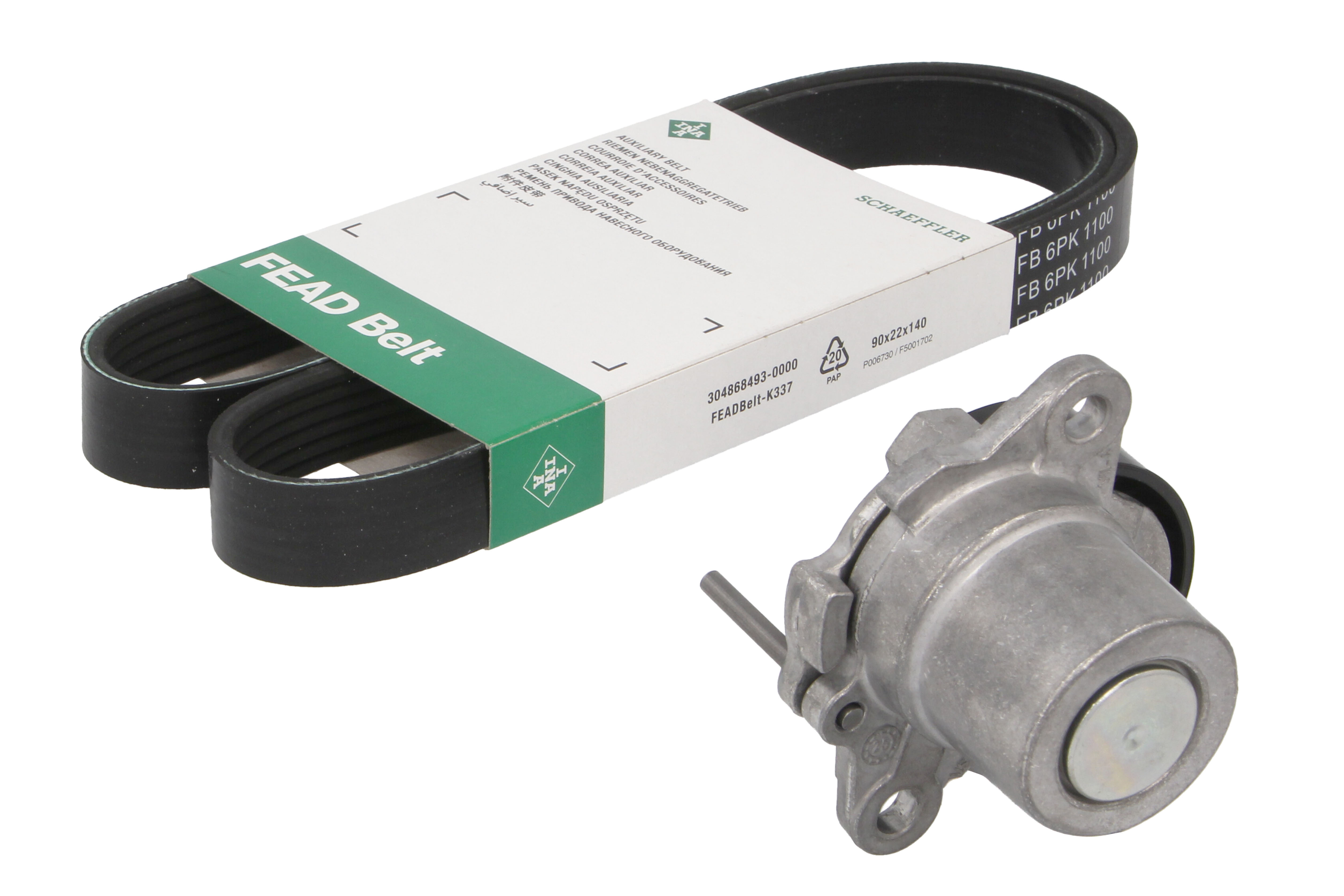 Комплект ремня генератора Audi A4/A5/A6 1.8/2.0 TFSI 08-18, (6PK1100) фото 11