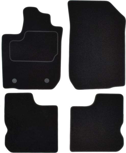 Set Covorase Auto Si Tavita Portbagaj DACIA LOGAN II din 2012-2019, Cauciuc, Protectie Porbagaj, 4x Stickere auto cu DACIA