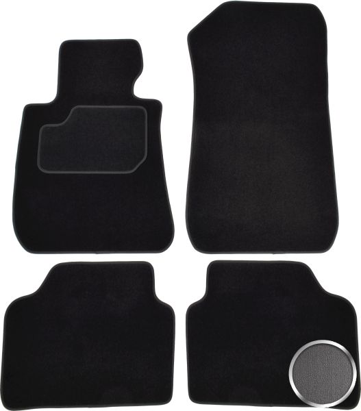 Set Covorase Auto Si Tavita Portbagaj BMW Seria 3 Touring (E91) din 2004-2012, Cauciuc, Protectie Porbagaj, 4x Stickere auto cu BMW
