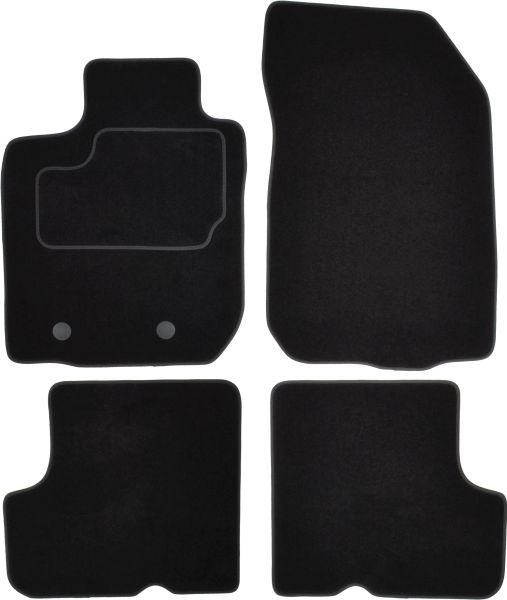 Set Covorase Auto Si Tavita Portbagaj DACIA DUSTER (HS_) din 2010-2018, Cauciuc, Protectie Porbagaj, 4x Stickere auto cu DACIA
