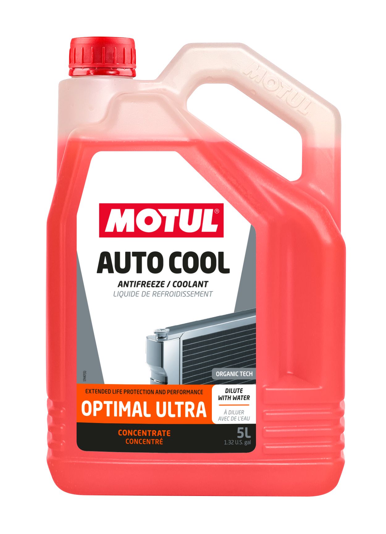 Концентрат антифризу AUTO COOL (тип охолоджувача G12+/G30) (5L, 1:1=-40°C), червоний, стандартний: 2.13.01, 32-9011, 61-0-0257, 74002, A4.05.09.01, ASTM D3306, ASTM D4656, BR 637, BS 6580, BT-PS-606 A