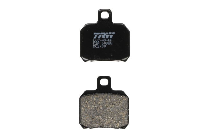 TRW MOTO sada brzdových destiček, kotoučová brzda APRILIA ETV 1000 (CAPO NORD) 01-03, RS 50 06-08, RSV 1000 R (FACTORY), R, R (MILLE), (MILLE), SP 97-04, SL 1000 (FALCO) 00-04, TUONO 50, 1000R (FACTORY), 1100 V4R RR, 1100 V4R (FACTORY), 1000R 04-16, BENEL
