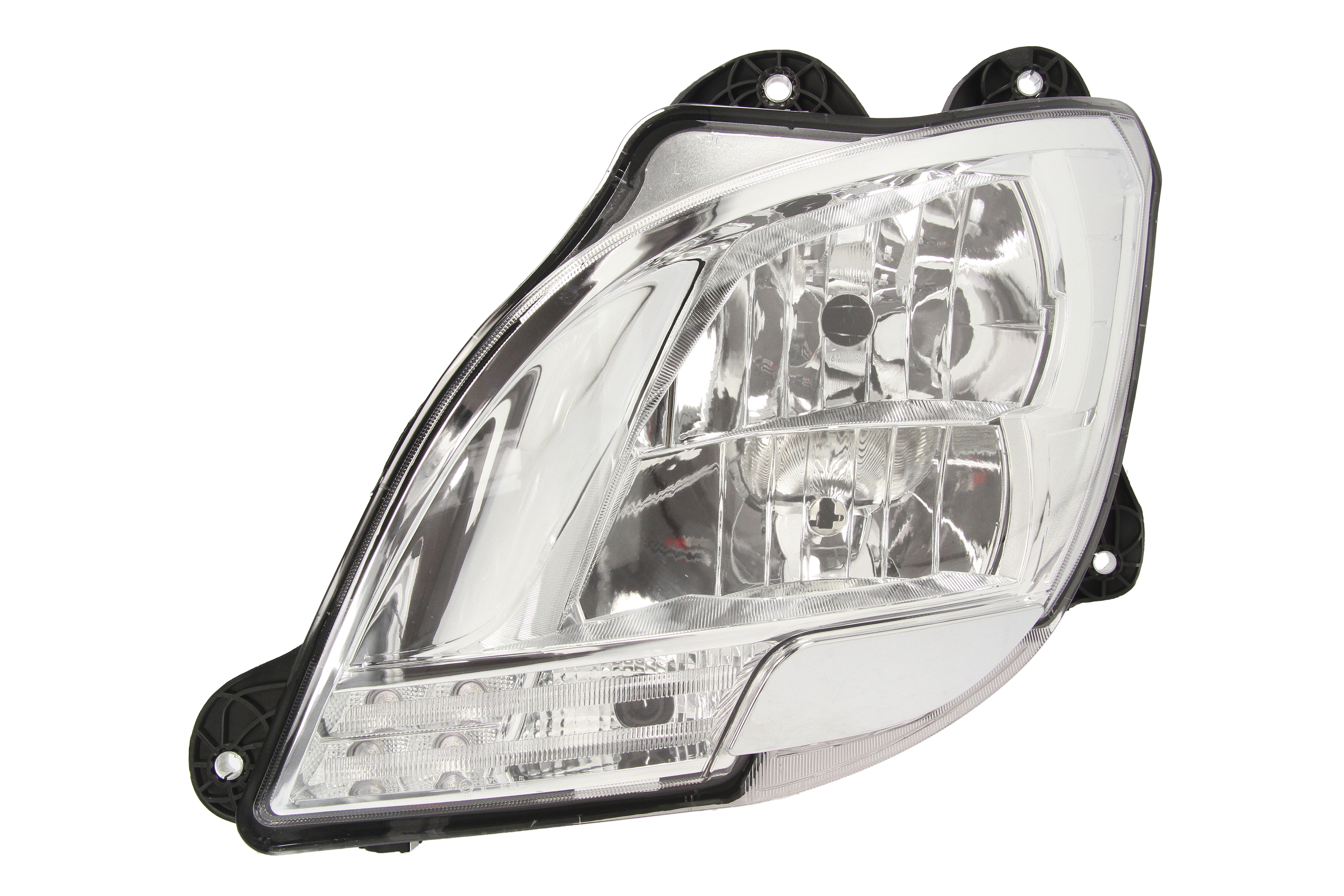 Фара лів (H1/H7/LED/PY21W, ручн, без мотора, включає денні ходові вогні, колір відбивача: хром, колір повороту: прозор) DAF CF, XF 106 10.12-