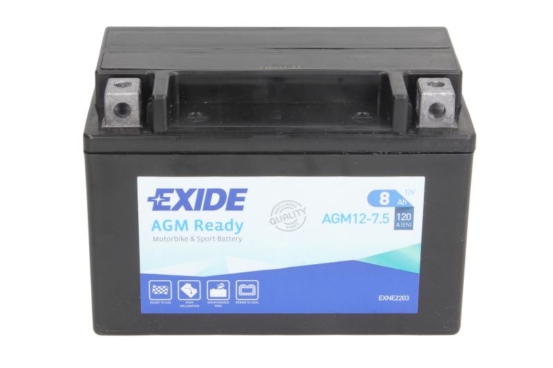 EXIDE startovací baterie AEON COBRA 125RS, 180RS II, 180RS 02-08, OVERLAND 180 02-09, APRILIA AF1 125 (SINTESI), (SPORT PRO) 88-93, LEONARDO 150 98-00, MOJITO 125 (CUSTOM) 02, PEGASO 125 93-95, RS 125 92-09, RX 125 91-92, RED 125 91-96, SR 125 (RACING) 00