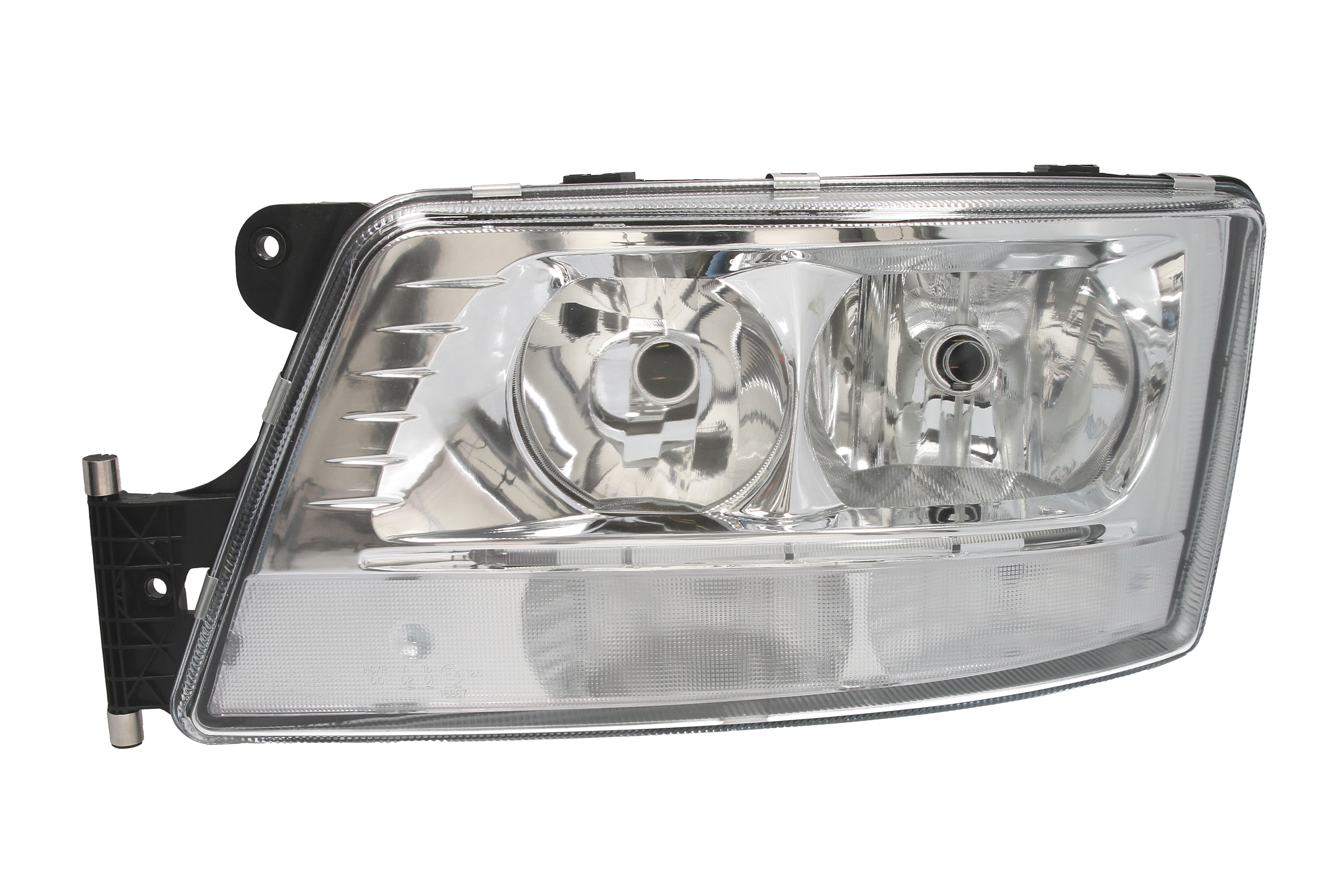 Фара лів (H7/LED/PY21W, електричн, з мотором, колір відбивача: хром) MAN TGS I, TGX I 06.06-09.21