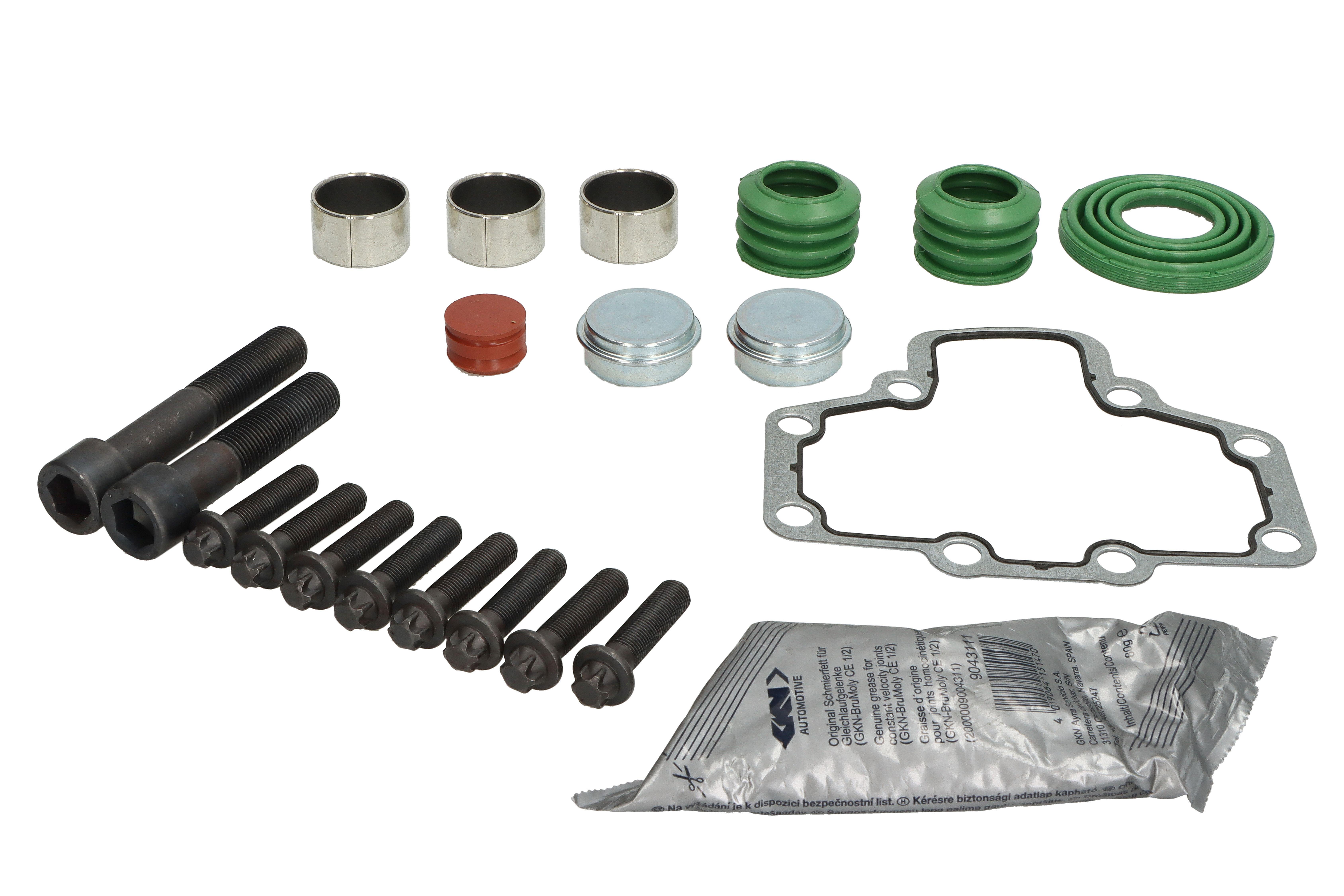Ремкомплект гальмівного супорта ((EN) gaskets, screws, bushings, membranes) задн/передн лів/прав WABCO PAN 17 MAN L2000, M 2000 L фото 2