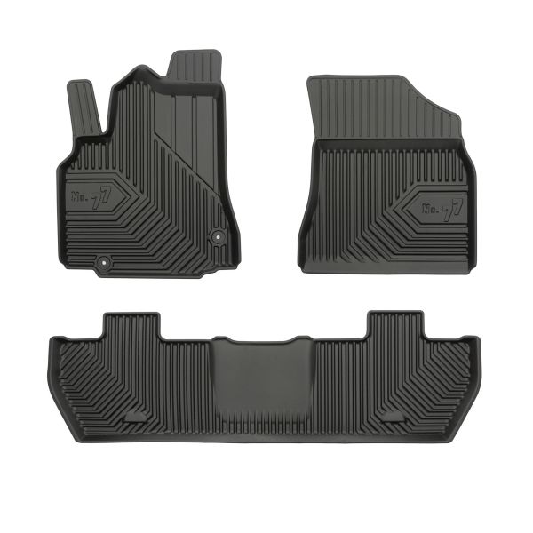 Set Covorase Auto Si Tavita Portbagaj PEUGEOT PARTNER TEPEE din 2008-2018, Cauciuc, Protectie Porbagaj, 4x Stickere auto cu PEUGEOT