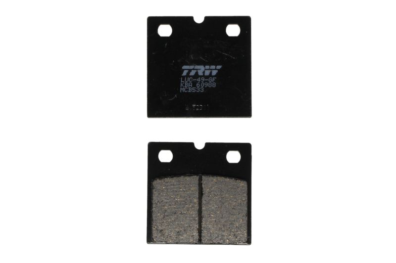 TRW ENGINE COMPONENT sada brzdových destiček, kotoučová brzda BMW K 75 S 93-96, R 65G/S, 100GS/2, 100GS (P.DAK.), 100GS, 80GS (P.DAK.), 100GS ED. (P.DAK. CL.) 86-96, BENELLI SEI 900 78, MOTO GUZZI CALIFORNIA 1000 II 82-84, TRIUMPH BONNEVILLE 750 84 (B0053