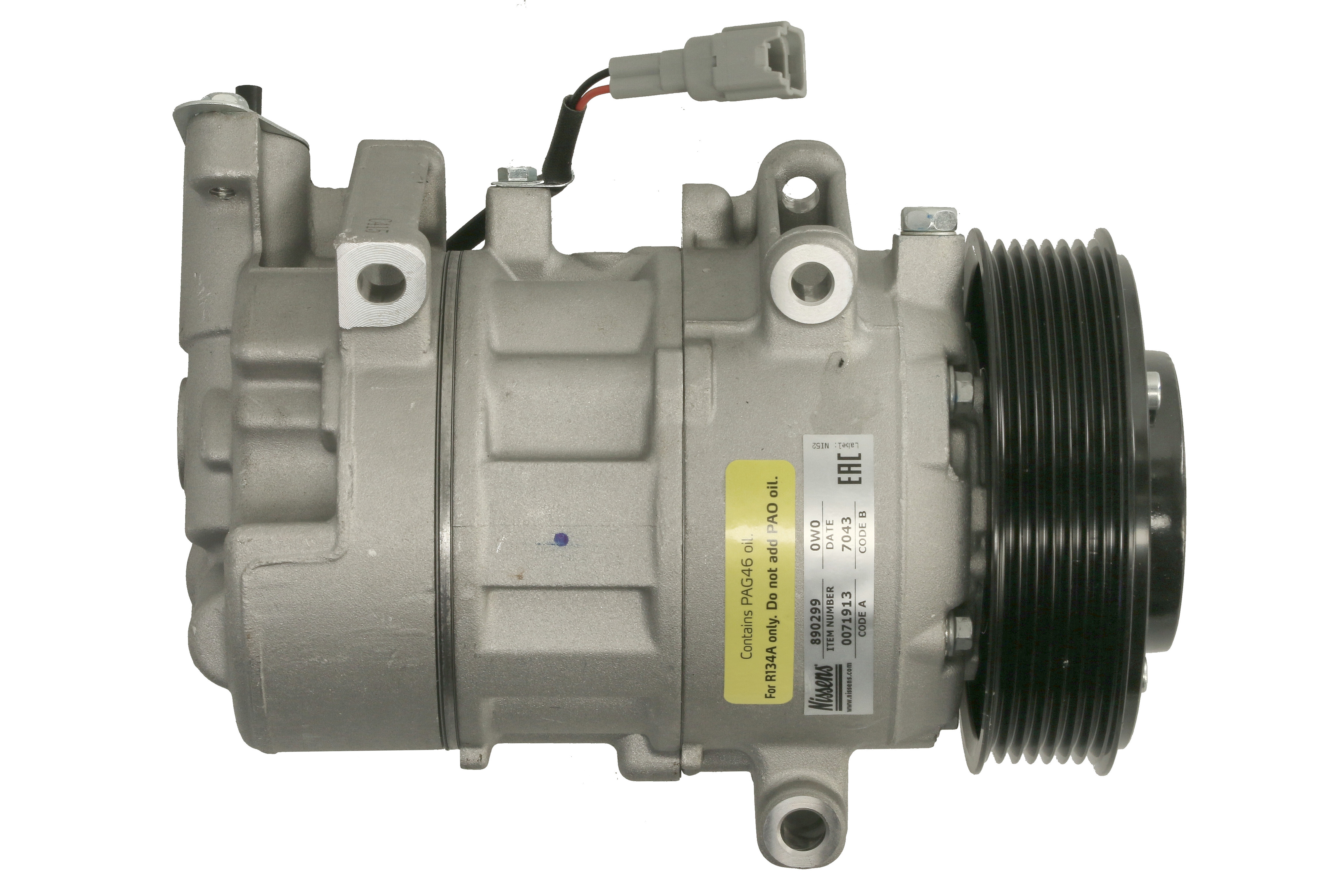 Компресор кондиціонера RENAULT MEGANE III (08-) 1.9 DCI|RENAULT MEGANE III (08-) 2.0 TCE NISSENS (890299) Nissens фото 6