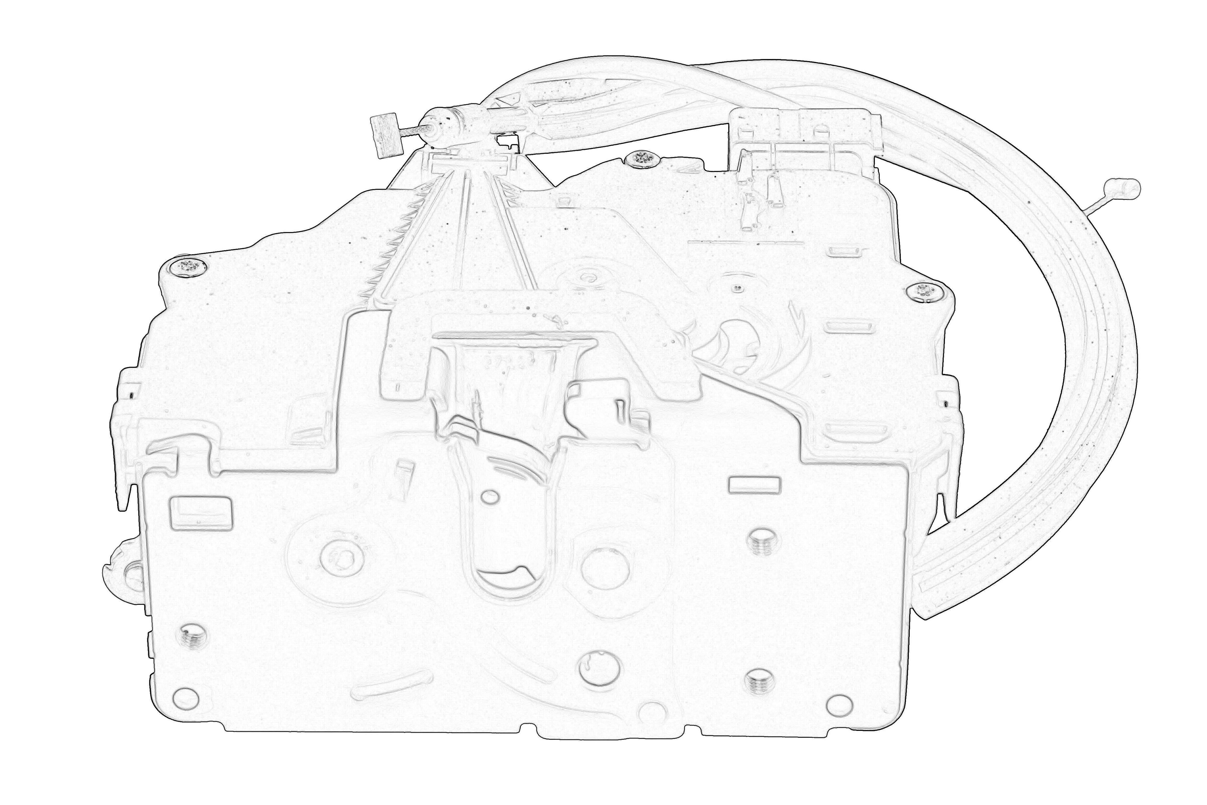 Замок дверей задн (з тягою, для розпашних дверей) CITROEN JUMPER III, FIAT DUCATO, PEUGEOT BOXER 04.06-