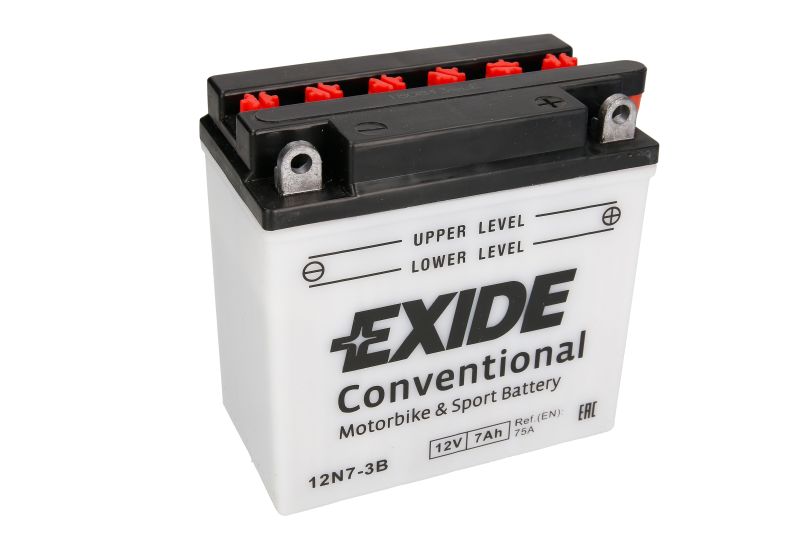 EXIDE startovací baterie YAMAHA AT 125 (3), (2) 72-73, DT 125 74-81, SR 500 (DRUM), (BRAKE DISC) 78-99, XN 150 (TEOS) 01-04, XS 360 77, YFM 100, 80 (BADGER), 80 (GRIZZLY), 80 (RAPTOR), 50 RAPTOR 87-08, YP 150 (MAJESTY) 00-04 (12N7-3B, 12N7-3B, 4560, YB7L-