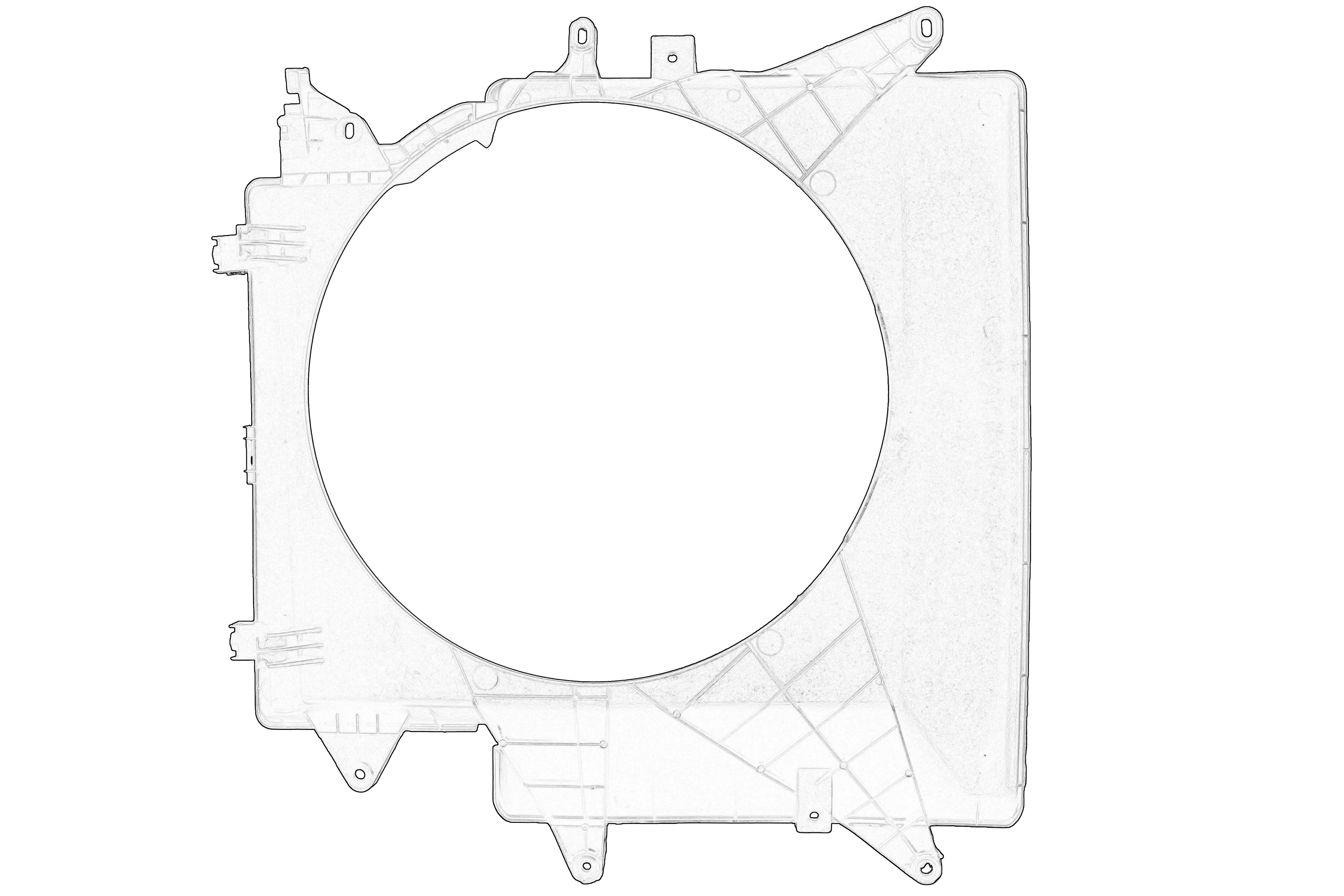 Корпус вентилятора радіатора IVECO DAILY III, DAILY IV, DAILY V, DAILY VI 2.3D-3.0D 05.99-