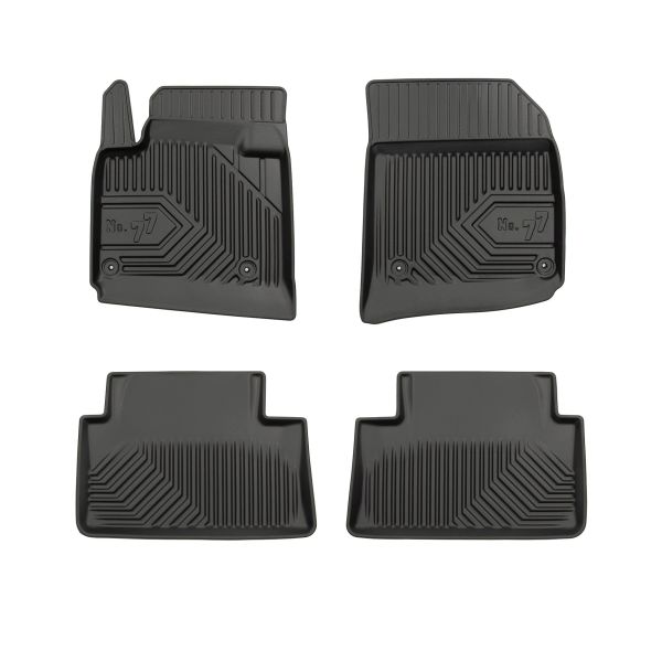 Set Covorase Auto Si Tavita Portbagaj CITROEN C5 III Break (RW_) din 2008-2017, Cauciuc, Protectie Porbagaj, 4x Stickere auto cu CITROEN