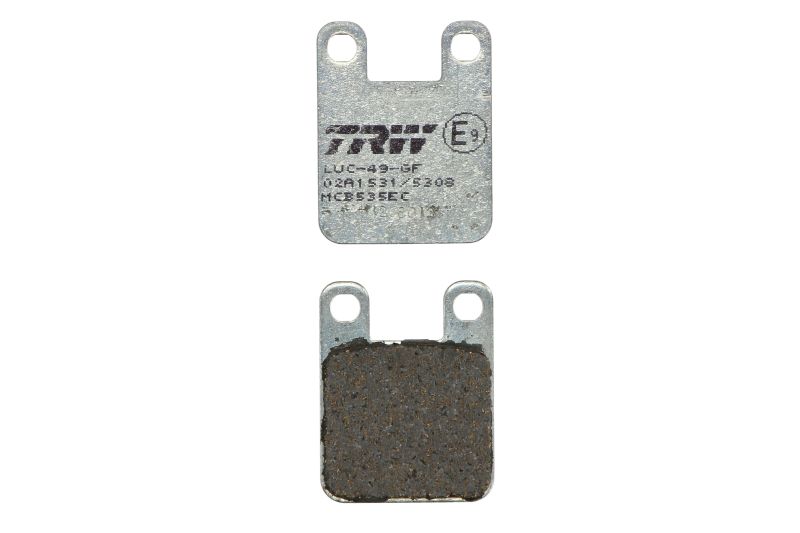 TRW MOTO sada brzdových destiček, kotoučová brzda KTM SX 60, 65 98-01, PEUGEOT SPEEDFIGHT 50 (SILVERSPORT), (WRC) 04-07, TKR 50 (RCUP), (OFF ROAD), (WRC), (STREETBOARD), (FURIOUS), (MATAL-X), (STREETZONE) 01-13, TREKKER 50, 100 98-00, PIAGGIO/VESPA DIESIS