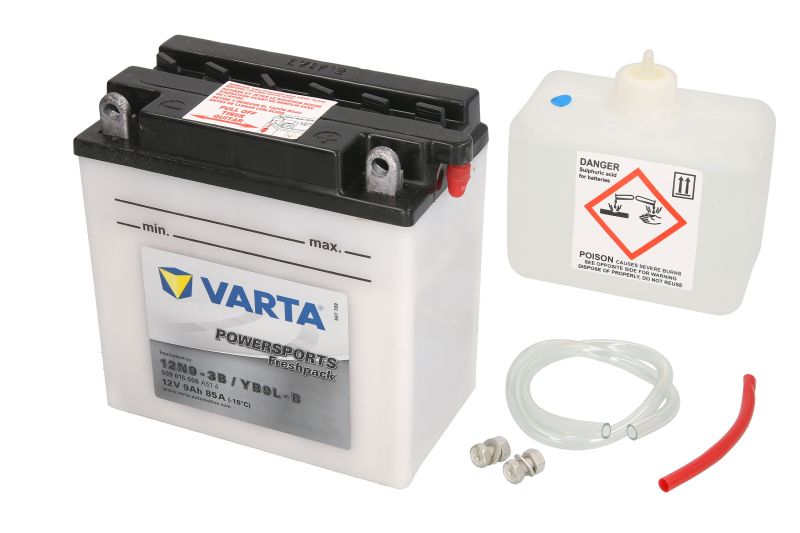Levně VARTA startovací baterie DERBI BOULEVARD 125, 150, 1254T 03-09, HONDA CMX 250C (REBEL), 50 (REBEL) 85-16, KAWASAKI EL 250 (ELIMINATOR) 96-03, ER 250