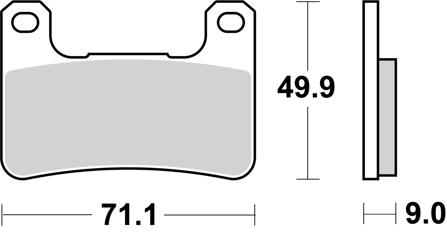 BREMBO sada brzdových destiček, kotoučová brzda KAWASAKI KLE 650 (VERSYS ABS), (VERSYS) 16, Z 1000 16, SUZUKI GSX 1300 R (HAYABUSA) 08-11, GSX-R 1000, 600, 750 04-12 (07SU27SC)