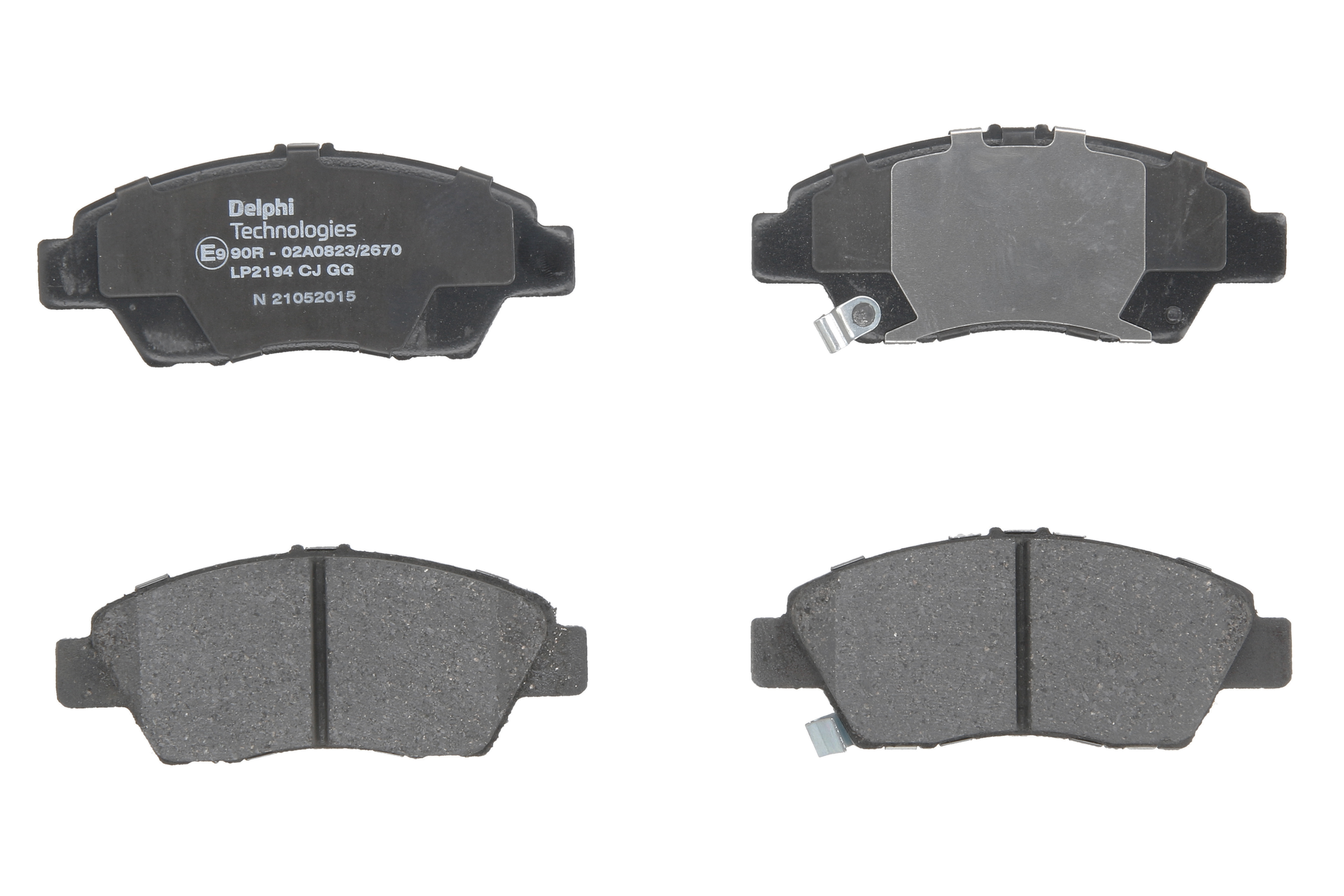 Комплект гальмівних колодок передн , HONDA CITY V, CIVIC VIII, CR-Z, INSIGHT, JAZZ III, JAZZ IV, JAZZ V 1.2-1.5H 01.06-