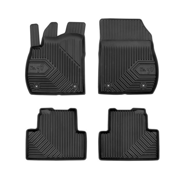 Set Covorase Auto Si Tavita Portbagaj OPEL ZAFIRA TOURER C (P12) din 2011-2019, Cauciuc, Protectie Porbagaj, 4x Stickere auto cu OPEL