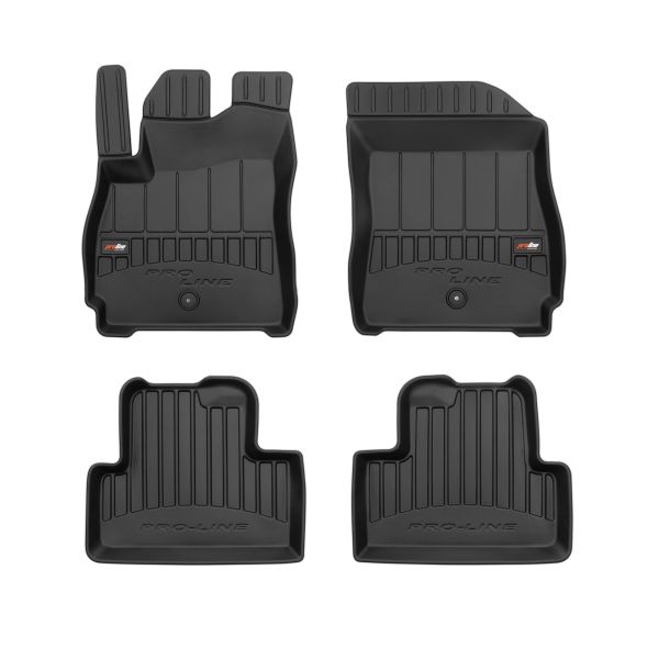Set Covorase Auto Si Tavita Portbagaj CHEVROLET ORLANDO (J309) din 2011-2015, Cauciuc, Protectie Porbagaj, 4x Stickere auto cu CHEVROLET