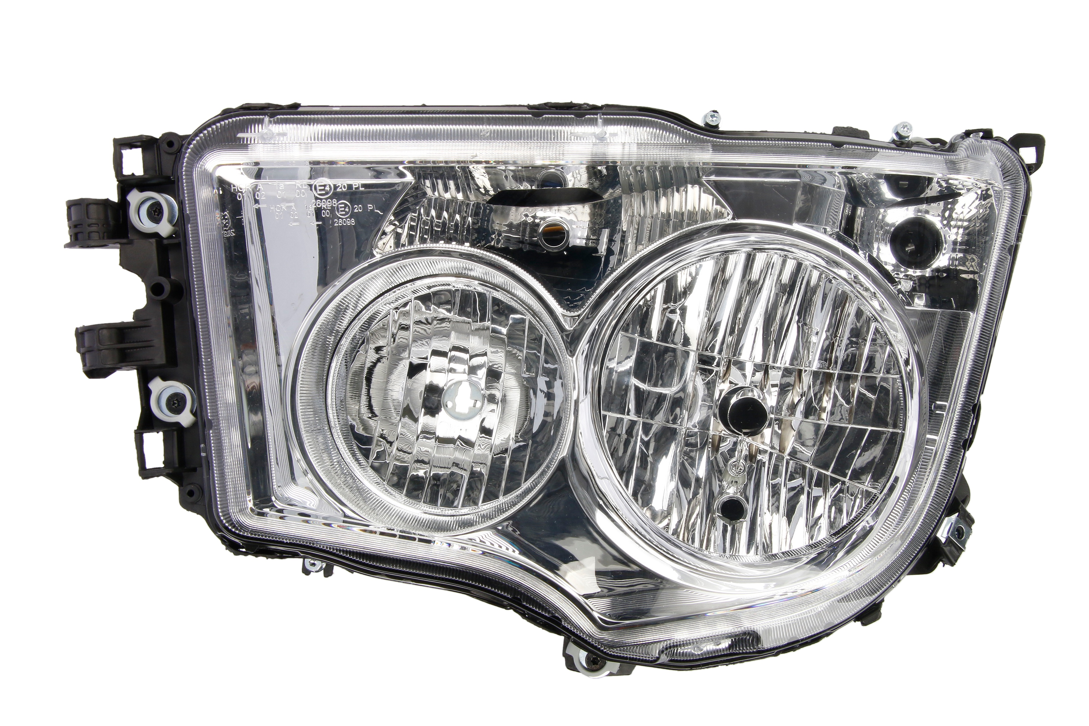 Фара лів (H1/H21W/H7/PY21W/W5W, ручн, без мотора, включає денні ходові вогні, колір відбивача: хром, колір повороту: прозор) MERCEDES ANTOS, AROCS 07.12-