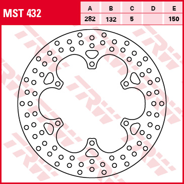 TRW MOTO brzdový kotouč YAMAHA XT 1200 (SUPER TENERE ES), Z (SUPER TENERE ABS), ZE (SUPER TENERE ABS), (SUPER TENERE ABS), (WORLDCROSSER ABS) 10-19 (B0068NTLZI)