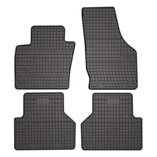 Set Covorase Auto Si Tavita Portbagaj AUDI Q3 (8UB, 8UG) din 2011-2018, Cauciuc, Protectie Porbagaj, 4x Stickere auto cu AUDI