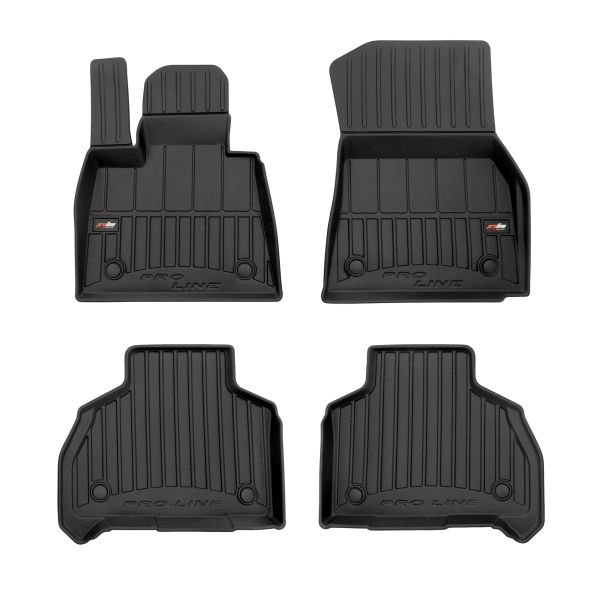 Set Covorase Auto Si Tavita Portbagaj BMW Seria X7 (G07) din 2019-2022, Cauciuc, Protectie Porbagaj, 4x Stickere auto cu BMW