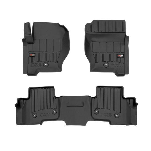 Set Covorase Auto Si Tavita Portbagaj LAND ROVER DISCOVERY IV (L319) din 2009-2018, Cauciuc, Protectie Porbagaj, 4x Stickere auto cu LAND ROVER