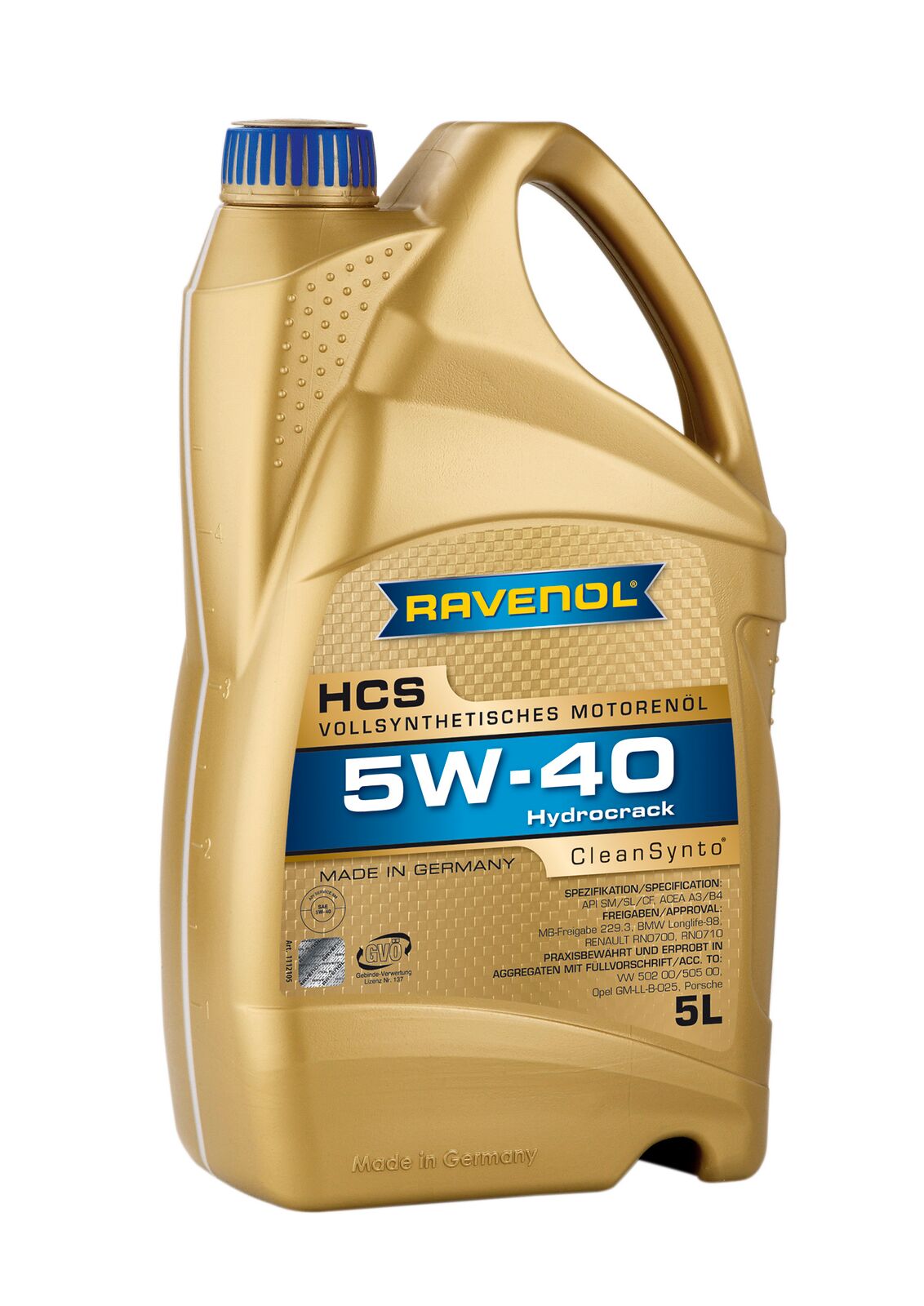 Моторна олива Cleansynto (4L) 5W40 , BMW LL-01, CHRYSLER MS-10850, CHRYSLER MS-10896, CITROEN B71 2296, FIAT 9.55535 H2, GM LL-B-025, MB 226.5, MB 229.3, OPEL LL-B-025, PEUGEOT B71 2296, PORSCHE A40, фото 6