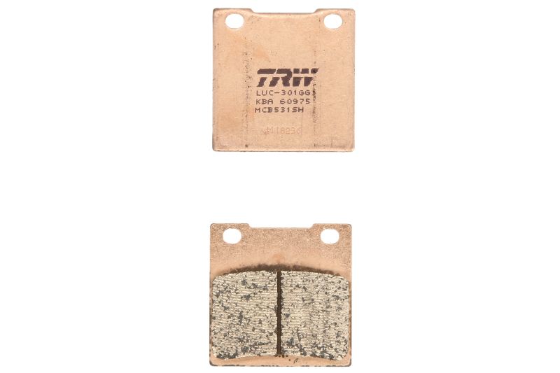 TRW MOTO sada brzdových destiček, kotoučová brzda KAWASAKI Z 250 J, A 79-82, ZR 1100 (ZEPHYR) 97, ZRX 1200S B, 1100C, 1200C, 1200S, 1200R A, 1200R 96-06, ZX 400 92-93, ZX-12R 1200 (NINJA) 00-06, ZX-7R 750 P (NINJA) 96-02, ZXR 750 H (STINGER), R M 89-95, Z