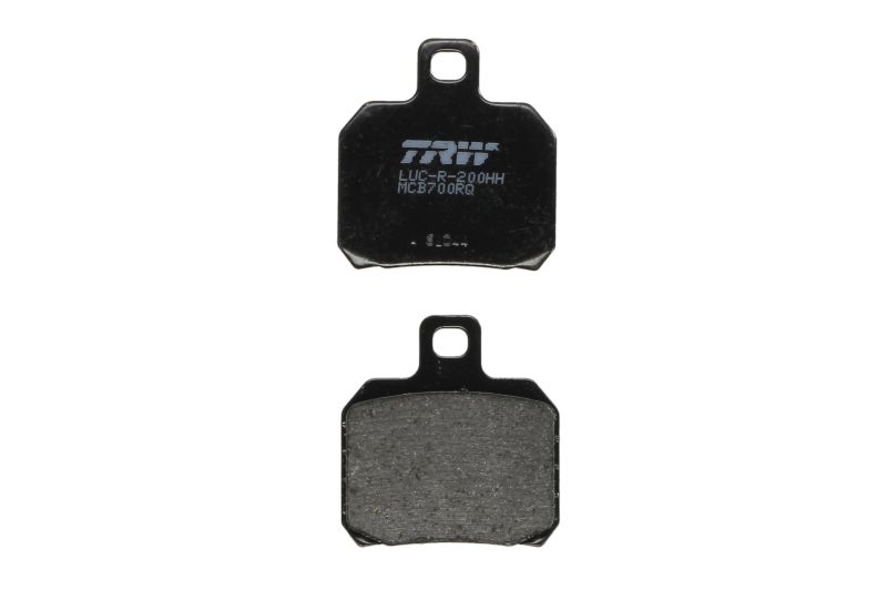 TRW MOTO sada brzdových destiček, kotoučová brzda APRILIA ETV 1000 (CAPO NORD) 01-03, RS 50 06-08, RSV 1000 R (FACTORY), R, R (MILLE), (MILLE), SP 97-04, SL 1000 (FALCO) 00-05, TUONO 50, 1000R (FACTORY), 1100 V4R RR, 1100 V4R (FACTORY), 1000R 04-16, BENEL
