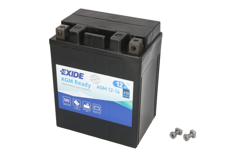 EXIDE startovací baterie APRILIA ATLANTIC 500 (SPRINT) 02-06, MOTO 650 95-00, PEGASO 650, 650 (CUBE), 650 (GARDA), 600 88-00, SCARABEO 500 (ABS), (LIGHT) 02-08, TUAREG 600 ETX, (WIND) 85-92, ARCTIC CAT ARCTIC 3004X4, 3002X4, 2502X4 98-06, BMW C1 200, 125 
