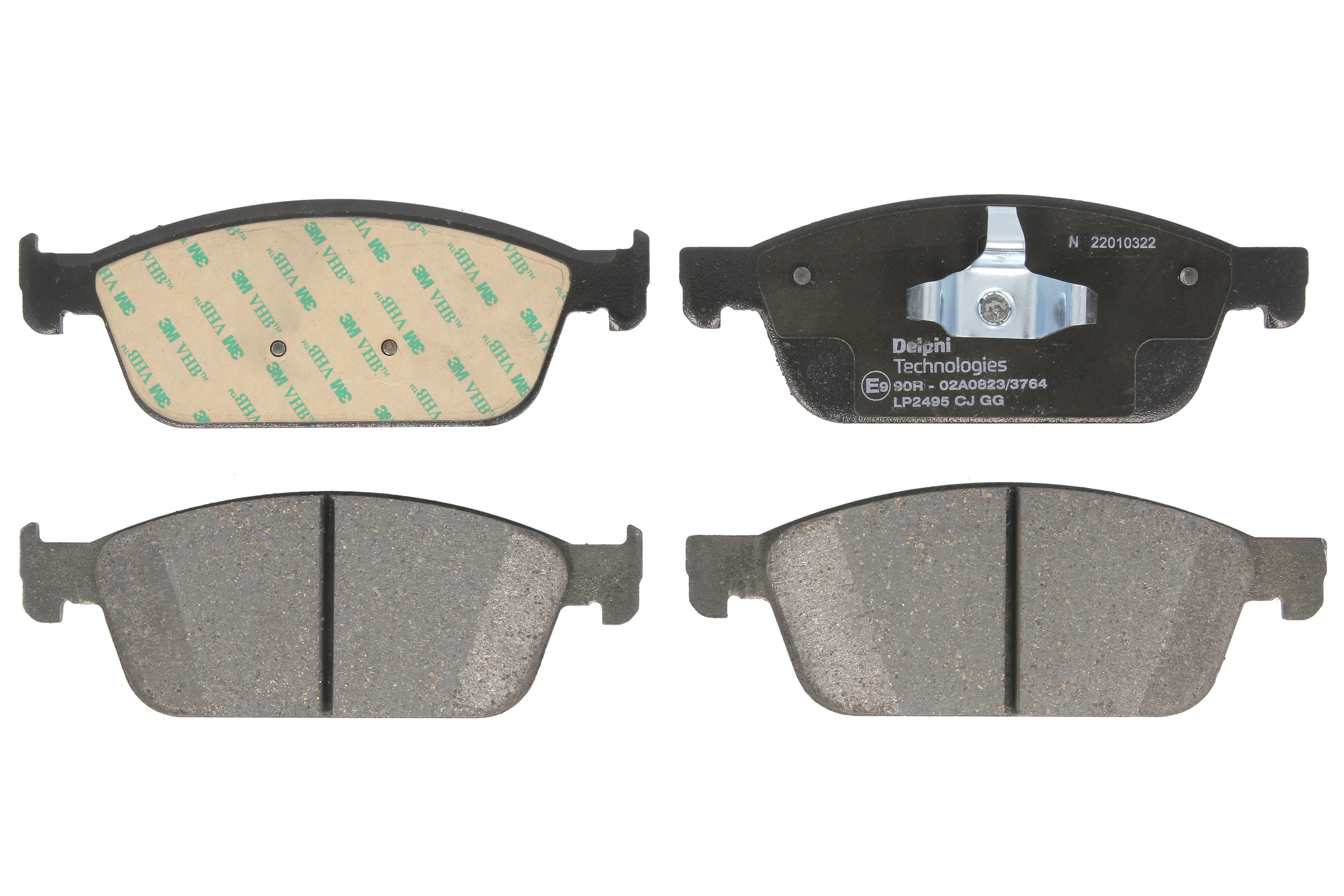 Комплект гальмівних колодок передн , FORD FOCUS III, KUGA II, KUGA III, TOURNEO CONNECT V408 NADWOZIE WIELKO, TRANSIT CONNECT, TRANSIT CONNECT V408 1.0-2.0DH 07.12-