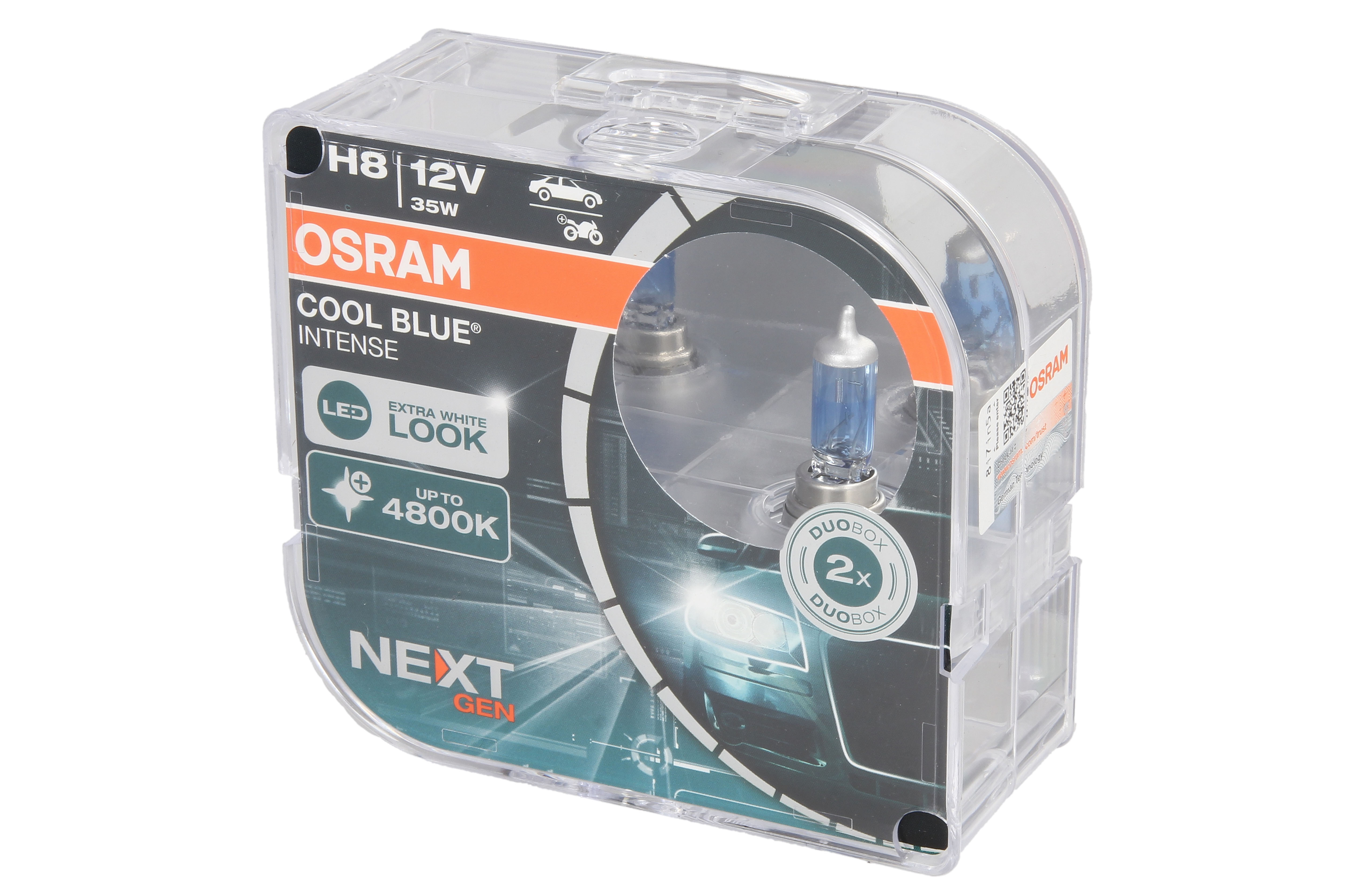 Лампа (Набір 2шт) H8 12В 35Вт PGJ19-1 Cool Blue Intense NextGen 5000K фото 2