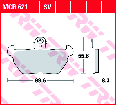 TRW MOTO sada brzdových destiček, kotoučová brzda BMW K 1100RS ABS, 100 RS (16V), 100 LT ABS, 1100LT, 1100RS 90-98, R 80 R 91-94 (B0053AQ0VK, FDB657ST)