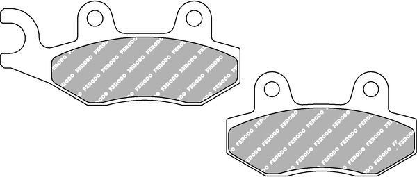 FERODO sada brzdových destiček, kotoučová brzda ATK 250 250 LC, AC 89-95, 260 260 LC 95, APRILIA SX 50 14-15, BENELLI CAFFENERO 250 (RIGHT) 06, MACIS 125, 150 10, CAGIVA CANYON 500 98-05, WR 125 93, DERBI SENDA 50 R DRD (RACING) 11, HONDA CA 125 REBEL 95-
