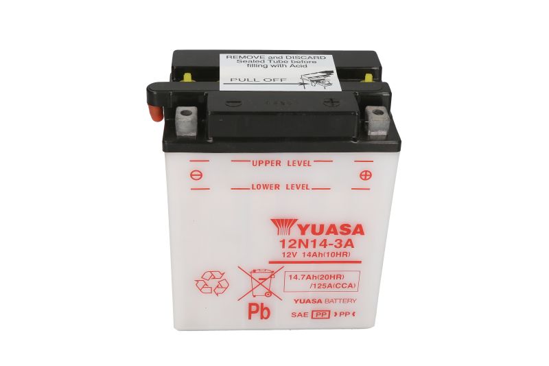 YUASA startovací baterie HONDA CB 750 K (FOUR) 69-78, YAMAHA FZ 750 85-94, FZR 1000 (GENESIS EXUP) 89-90, FZX 750, 700 86-94, TX 500 73-74, XJ 900 F 83-92, XS 500, 650, 650SE (SPECIAL), 850, 750, 750SE (U.S. CUST.) 75-85 (B00KAWI4E2, 12N14-3A, 12N14-3A, 1