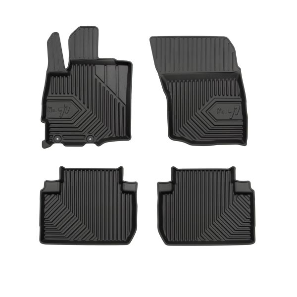 Set Covorase Auto Si Tavita Portbagaj MITSUBISHI OUTLANDER III Van (GF_W, GG_W) din 2013-2018, Cauciuc, Protectie Porbagaj, 4x Stickere auto cu MITSUBISHI