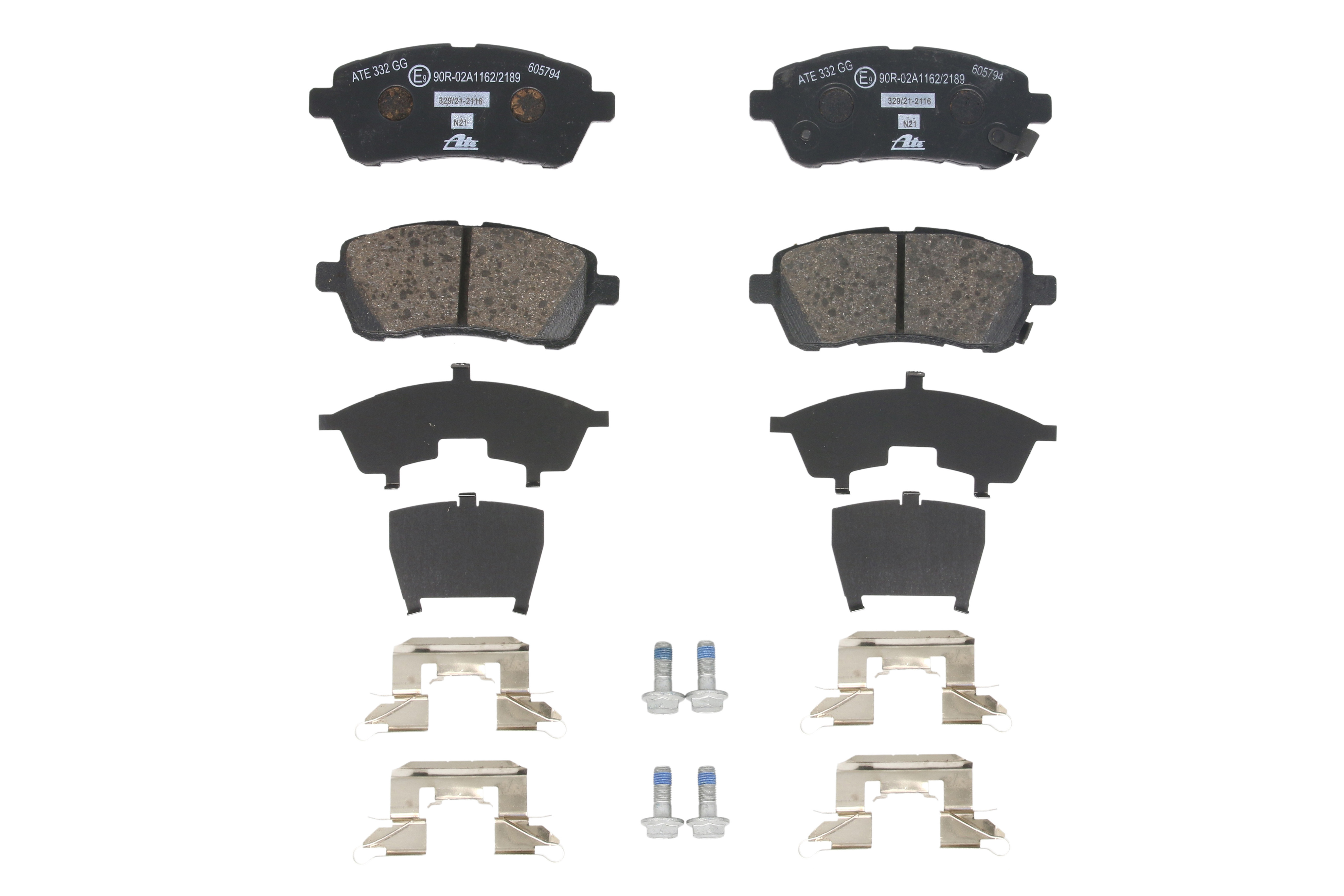 Комплект гальмівних колодок передн , DAIHATSU MATERIA, SIRION, FORD FIESTA VI, MAZDA 2, SUBARU JUSTY IV, SUZUKI BALENO, SWIFT IV, SWIFT V 1.0-1.6D 01.05-