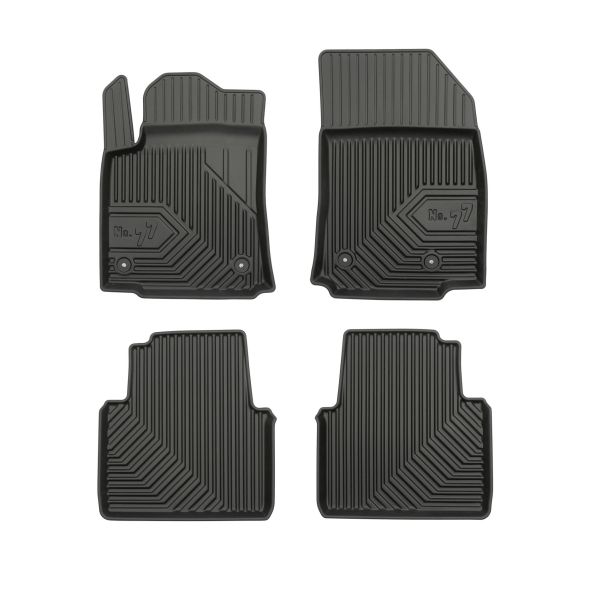 Set Covorase Auto Si Tavita Portbagaj CITROEN C3 AIRCROSS II (2R_, 2C_) din 2017-2020, Cauciuc, Protectie Porbagaj, 4x Stickere auto cu CITROEN