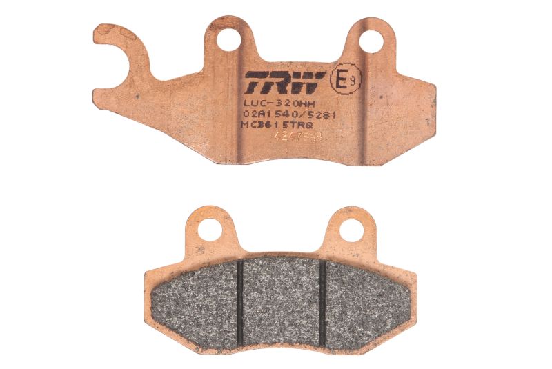TRW MOTO sada brzdových destiček, kotoučová brzda BENELLI CAFFENERO 250 (RIGHT) 06, CAN-AM COMMANDER 800R SSV, 800R SSV DPS, 800R SSV XT, 800 STD, 800 DPS, 1000 MAX XT, 1000 4X4, 1000 MAX DPS, 800 XT, 1000 MAX XT/DPS/LTD, 1000 DPS, 1000 LTD, 1000 MAX STD,